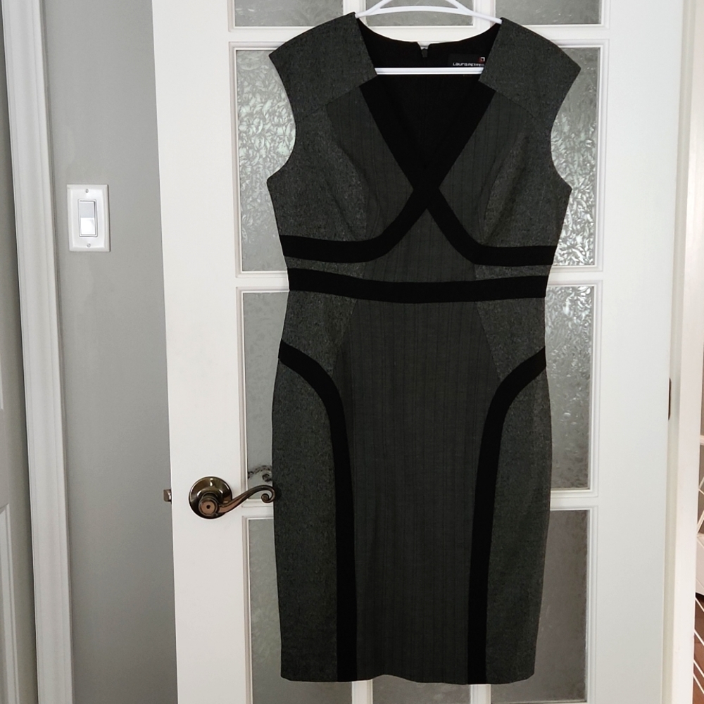 2 For 26%***Laura Petites Grey and Black Dress
